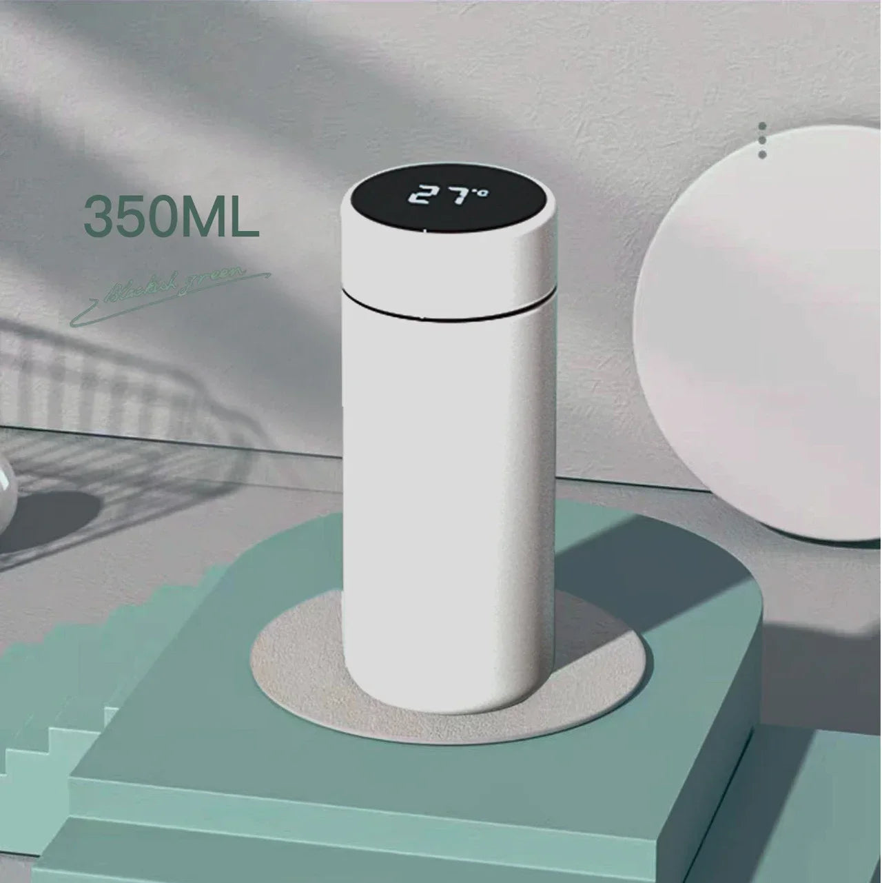 350ML Smart Thermos Water Bottle Intelligent Temperature Display Stainless Steel Vacuum Flasks Thermoses with Filter Tee Cup