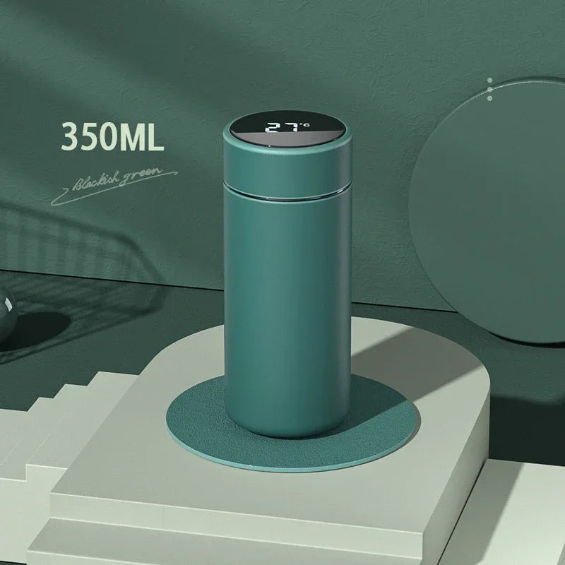 350ML Smart Thermos Water Bottle Intelligent Temperature Display Stainless Steel Vacuum Flasks Thermoses with Filter Tee Cup