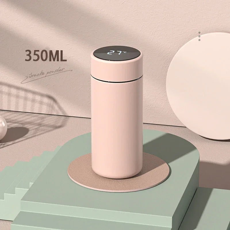 350ML Smart Thermos Water Bottle Intelligent Temperature Display Stainless Steel Vacuum Flasks Thermoses with Filter Tee Cup